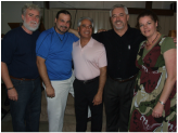 Kevin Reed, Rafael Calderon, Isa, Glen and Beth Burns